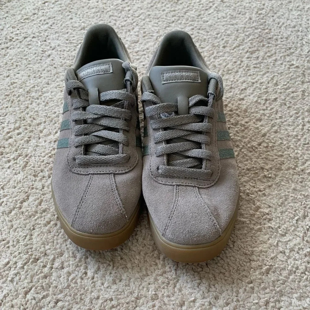 Adidas Old School Ortholite Cloud Suede Sneakers Brown Gray Gum Sole Size 8